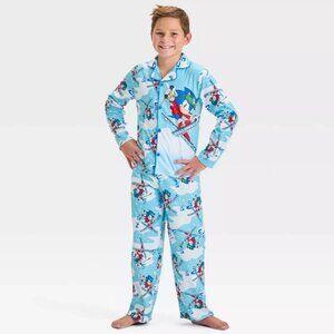 Sonic the Hedgehog Christmas Pajamas - Size: Large 10/12